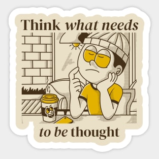 overthinking Sticker